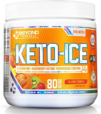 Beyond Yourself - Keto ice - Thermogenic Fat Burner, Metabolism Booster - L-Carnitine & Raspberry Ketone (Island Punch)